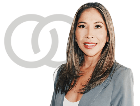 photo of seydi morales with logo in the background